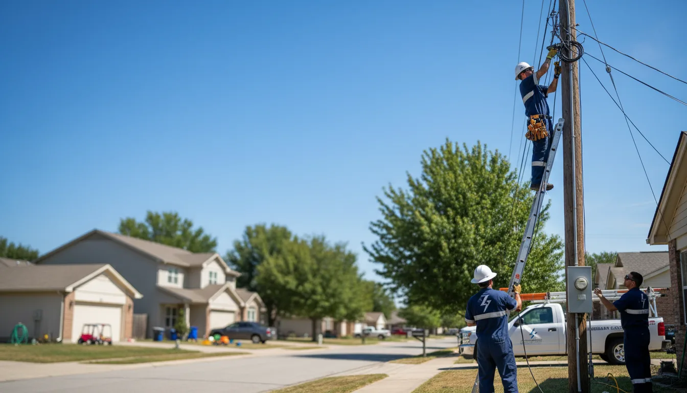 Residential electrician providing installation services in Mapleville, RI